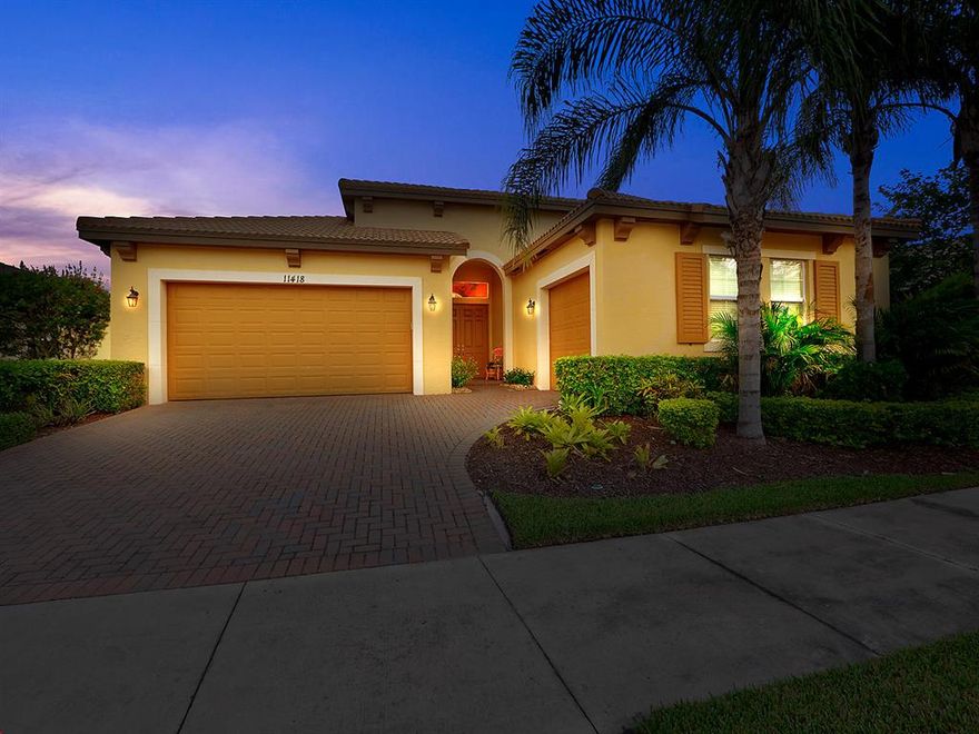 A place with space in the heart of Tradition! This 3 bed / 3 bath + den + 3 car garage St.Tropez model features ceramic tile flooring throughout the main living areas and a bright, unique floor plan, making it the perfect home for entertaining. The modern kitchen adjoins the main living area and is complete with granite countertops, wood cabinets, and upgraded stainless appliances. The commodious master suite boasts an ensuite bath complete with dual sinks with upgraded wood vanities and a separate tub/shower. The other bedrooms and den provide plenty of room for study, sleep, and storage. The covered patio is the perfect spot for entertaining, reading a good book or soaking up some sun. TownPark is within walking distance to Tradition Square, which features great dining and shopping.