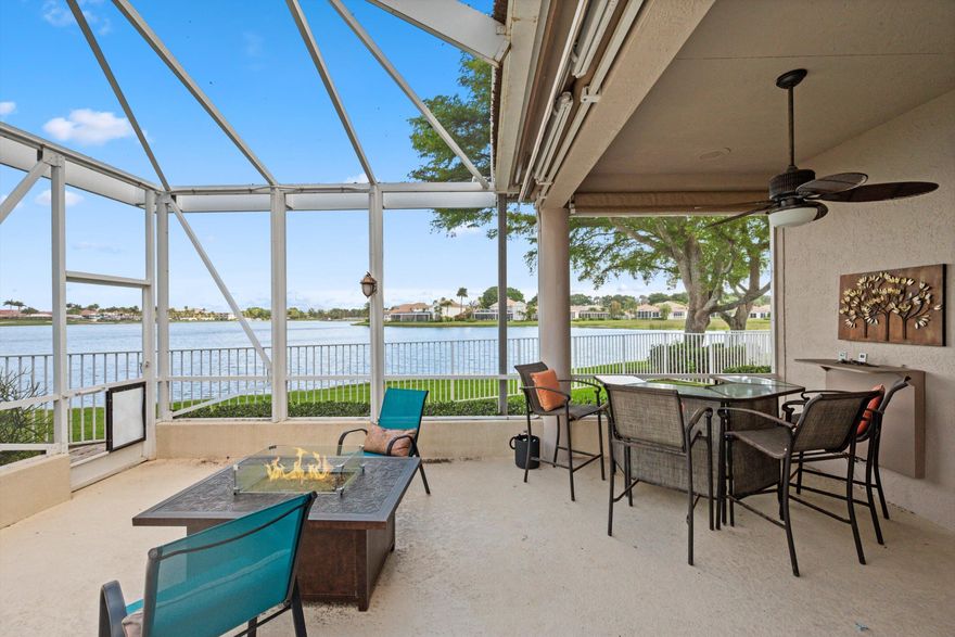 Unmatched views in all of PGA National! Welcome to this exceptional home in the highly sought-after Augusta Pointe community. This distinctive 4-bedroom, 3-bath residence, currently configured with the fourth bedroom as a dining area that features a beautifully designed layout with stunning lake and Championship golf course vistas. Major upgrades include a new roof (2020), A/C system (2019), full-house generator, and complete impact windows and doors, providing superior hurricane protection and year-round security. The kitchen and bathrooms have been thoughtfully renovated with modern finishes and fixtures. Step outside to your private retreat, complete with an extended screened patio and retractable wind sensor awning, all overlooking a truly breathtaking, one of a kind lake view  arguably the finest in PGA National. Inside, the home continues to impress with high-end enhancements throughout.