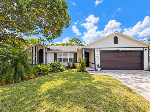 Photo of 1902 SW ALADDIN Street, Port Saint Lucie, FL 34953 (MLS # B26089769)