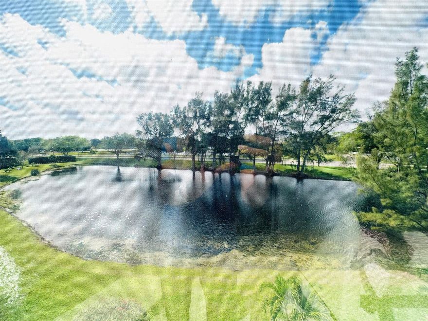 Enjoy spectacular LAKE VIEW from this spacious 4th flr 1 bedroom, 1.5 bath condo in a PRIME location. This beautifully maintained unit features a galley kit w/newer appl, lam flrs thru-out, & is offered furnished for a convenient move-in experience. Recent updates incl a newer A/C, new toilets & renovated shower stall. The encl patio w/sliding plexiglass windows provides the perfect place to relax while overlooking a serene lake & clubhouse. With desirable So. exposure, the condo is filled w/natural lt & offers stunning sunset views ea evening. WALK RT ACROSS TO CLUBHOUSE, this home combines comfort, convenience & beautiful surroundings. Resort style liv w/24 hr sec, pools, tennis, pickleball, Clubhouse w/tons of activities & amenities. Min to beach, dining & shopping! Assoc. Claims 55+