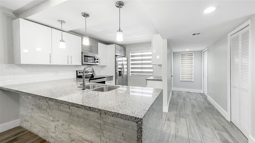 This is a fully renovated 2 bedroom, 2 bathroom apartment with a stunning canal view. It comes fully furnished and available for move-in August 115st. The apartment is equipped with modern amenities and features a stylish interior design. Tenants get to enjoy access to Bonaventure country club. The amenities include a pool, tennis courts, gym, indoor skating/racquet ball, a library and more. Rental Payments include water and cable.