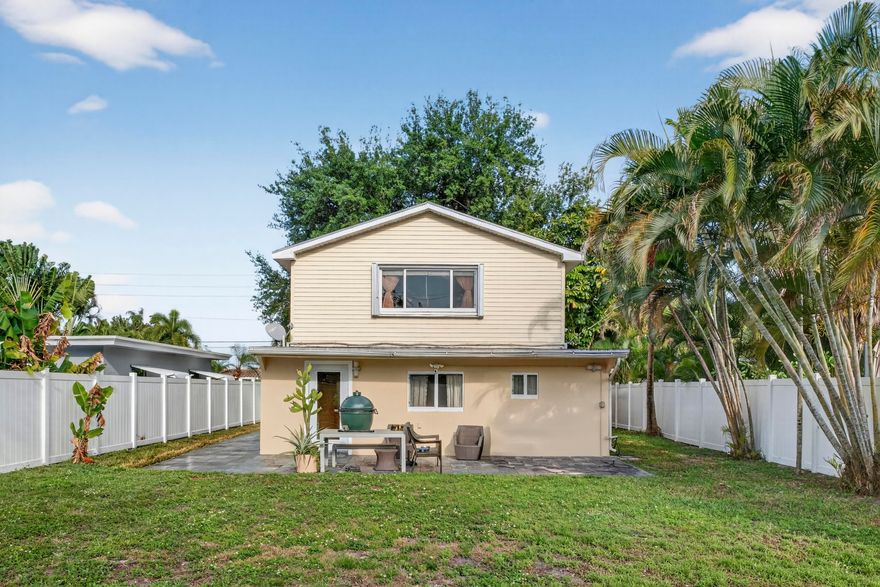 Great location! The desirable subdivision of Poinsettia Heights. Walking distance to schools, restaurants, shopping! This home is a great family home or an investor looking to build new or rent out. Impact windows and doors. No pool but large backyard and plenty of room to put one. Tons of parking! Spacious second floor with a full bathroom.