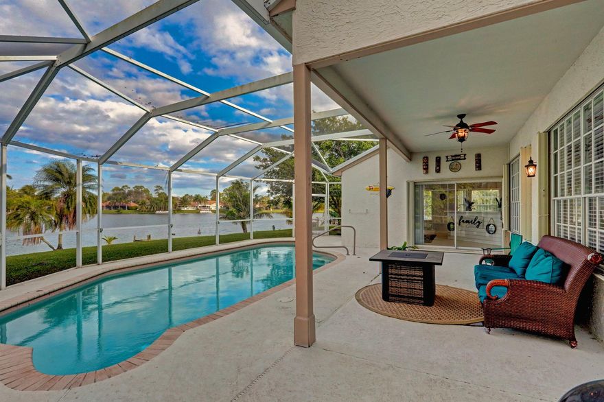 Heated pool house Located in the heart of wellington, walking distance from wonderful restaurants and over 20 parks and recreational facilities. House has a covered pool on a giant lake, open kitchen/living room with all ss appliances, walk in shower with glass barn doors, huge backyard with boat dock and beautiful tile, hardwood, and wood cabinetry/closet space. Minutes away from The equestrian capital of the world's International Polo club, movie theater, water park and 5 A-Rated schools. Wellington is one of the greenest cities in the USA and blends rustic farm living with modern sentiments.