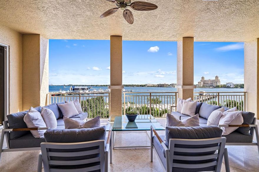 A Yachtsman's Dream!  On the Intracoastal Waterway with dockage available for up to a 100 ft.  vessel. This 4 bedroom, 3.5 bath apartment has the first class amenities of One Watermark Place including state of the art security, brand new gym, in house hotel rooms and suite available to family guests, full valet service, seasoned management team, media room, landscaped dog walking park, lavish social room with full kitchen and bar. DISCLAIMER: Information published or otherwise provided by the listing company and its representatives including but not limited to prices, measurements, square footages, lot sizes, calculations and statistics are deemed reliable but are not guaranteed and are subject to errors, omissions or changes without notice. All such information should be independently verified by any prospective purchaser or seller. Parties should perform their own due diligence to verify such information prior to a sale or listing. Listing company expressly disclaims any warranty or representation regarding such information. Prices published are either list price, sold price, and/or last asking price. The listing company participates in the Multiple Listing Service and IDX. The properties published as listed and sold are not necessarily exclusive to listing company and may be listed or have sold with other members of the Multiple Listing Service. Transactions where listing company represented both buyers and sellers are calculated as two sales. The listing company's marketplace is all of the following: Vero Beach, Town of Orchid, Indian River Shores, Town of Palm Beach, West Palm Beach, Manalapan Beach, Point Manalapan, Hypoluxo Island, Ocean Ridge, Gulf Stream, Delray Beach, Highland Beach, Boca Raton, East Deerfield Beach, Hillsboro Beach, Hillsboro Shores, East Pompano Beach, Lighthouse Point, Sea Ranch Lakes and Fort Lauderdale. Cooperating brokers are advised that in the event of a Buyer default, no commission will be paid to a cooperating Broker on the Deposits retained by the Seller. No commissions are paid to any cooperating broker until title passes or upon actual commencement of a lease. Some affiliations may not be applicable to certain geographic areas. If your property is currently listed with another broker, please disregard any solicitation for services. Copyright 2022 by the listing company. All Rights Reserved.