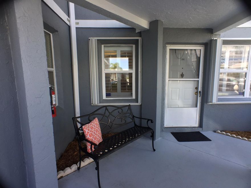 Mrs. Clean lived here! Freshly painted and updated 2/2 in central location. First floor condo with plantation shutters, tile floors in living areas, granite in kitchen and baths. Large screened patio. All neutral colors, fresh and clean, ready for moving in. Brand new A/C unit to boot! Call before this one goes!!