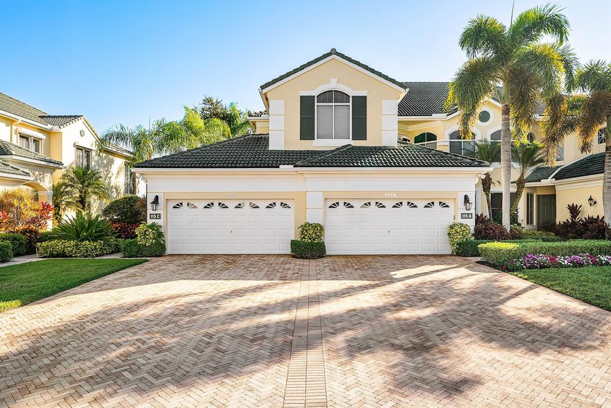 Updated first floor condo available in the desirable community of Ballenisles. Proudly offered with 2 bedrooms plus office and 2 bathrooms spanning almost 2200 sf of living space. This home boasts stunning golf views, impact windows and 2 car garage. As you enter, embrace the volume ceilings, neutral decor and modern walls in this bright, renovated home. Formal dining room for entertaining and spacious living room is lined with a wall of sliders seamlessly incorporating a coveted Florida indoor/outdoor living style. Primary suite has amazing views of Hole 5 of the East Golf Course, 2 large walk-in custom closets plus 3rd closet for storage, modern bathroom with large vanity, glass shower and separate tub. Opportunity to purchase full golf membership without the waitlist. *Golf required. Ballenisles Country Club is recognized as a 5-star platinum rated club offering world class amenities and facilities with three championship golf courses, a top rated tennis & pickleball facility, beautiful newly renovated clubhouse and sports complex, six dining options, fitness center, spa & salon, community pool, dog park, walking paths, and so much more!  Don't miss out, Schedule your private showing today!