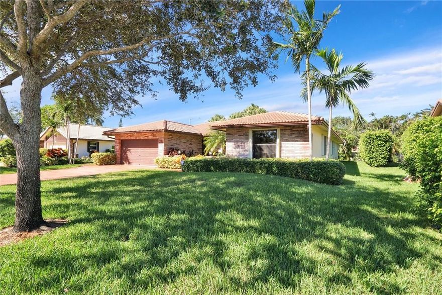 Welcome home to the south side of Coral Springs, where shopping is convenient & expressway access nearby. Open Floor plan that is accented by vaulted ceilings. Center island kitchen w/ newer Refrigerator & Dishwasher. Lg Good Morning Room overlooking the pool. All appliances within the last 10 years. Solar water panel & heater. Roof 2006. Impact Windows & Hurricane Shutters with hurricane garage door. Salt Water System for Pool and child safety fence. Average Electric $175. Good Schools & Nice Neighbors!