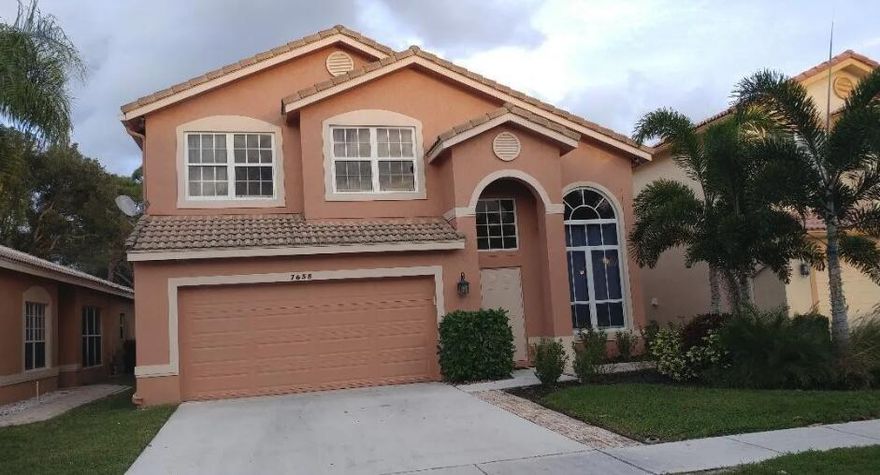 ACCEPTING BACKUP OFFERS. Welcome to this 4-bedroom, 3-bath home with an ENCLOSED DEN (5th bedroom) offering 2,700 sq. ft. in the desirable Colony at Boynton Beach. Built in 2001, it features two master suites—one upstairs and one downstairs ideal for guests or in-laws. The open layout includes diagonal tile, new luxury vinyl plank, vaulted ceilings, and a modern kitchen with quartz counters, white cabinets, large island, pantry, and newer appliances. Sliding doors open to a private, fenced backyard with extended patio and gazebo, perfect for entertaining. Upgrades include FULL IMPACT WINDOWS/DOORS, 2-car garage. The upstairs owner's suite offers two oversized walk-in closets with custom shelving and a beautifully renovated bathroom with dual sinks, a private water closet, and a spa-like walk-in shower with stone detailing. The downstairs master suite includes its own full bath with a standing shower and direct access to the main living areas, making it an ideal guest suite or in-law space. A flexible ENCLOSED DEN upstairs (currently used as a 5th bedroom) provides even more options for a growing family or a home office.
The backyard is fully fenced for privacy and designed for low maintenance with extended patio space and a large gazebo with ceiling fan and wrapped decorative lightingperfect for entertaining or relaxing. With no direct rear neighbors, it feels like your own private retreat.
Residents of The Colony at Boynton Beach enjoy an unmanned gated entrance and community amenities including a clubhouse, fitness center, pool, hot tub, pickleball, tennis and basketball courts, plus high-speed fiber internet included in the low HOA fee. Families will love the A-rated K-8 school across the street, an A-rated high school nearby, and a top-rated charter school right next door.
This prime location close offers the best of South Florida livingjust 10 minutes to the beach, 15 minutes to Downtown Delray Beach's Atlantic Avenue, 15 minutes to Downtown West Palm Beach, and 15 minutes to Palm Beach International Airport. Located conveniently between i-95 and FL Turnpike.