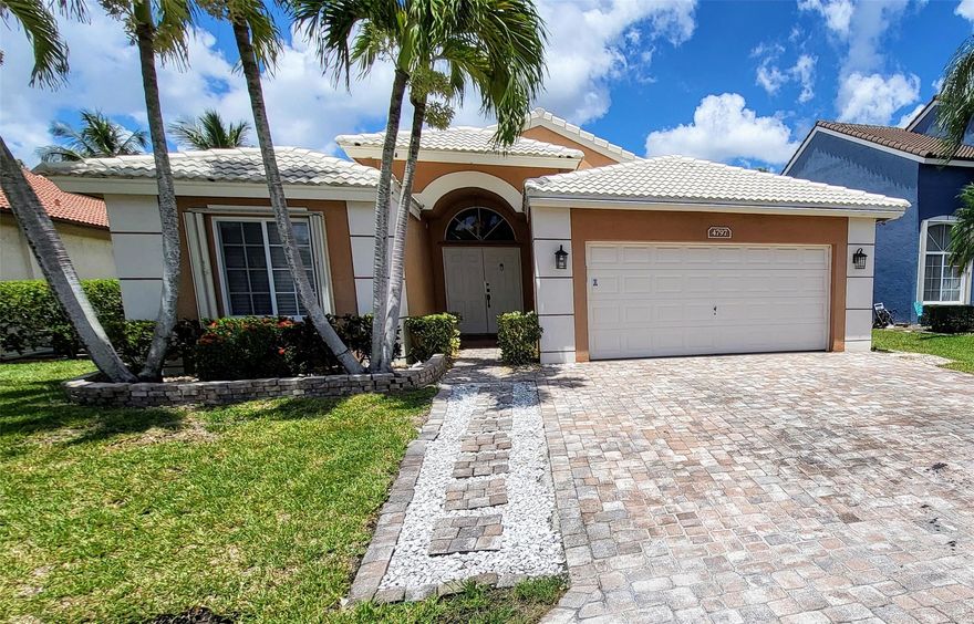 JUST MOVE RIGHT IN THIS FULLY RENOVATED WELL MAINTAINED 4 BEDROOM 2/1/2 BATH. NEW AC. SCREENED POOL/SPA AND PATIO REMODELED LAST YEAR INCLUDING POOL AND SPA SURFACE, MARBLE COPING, GLASS TILE, STAMPED CONCRETE, SALT SYSTEM POOL EQUIPMENT, NEW SCREENS AND KIDS FENCE. FRENCH DOOR LEADS TO THE HUGE FLORIDA ROOM WITH SUN SHADES IN EACH 12 WINDOWS, SPACIOUS MASTER SUITE HAS A SLIDING DOOR GOING TO THE POOL AREA, CUSTOMIZED WALK IN CLOSETS. WHIRLPOOL JETTED TUB WITH LIGHTS AND SEPARATE SHOWER IN THE MASTER BATH. IMPACT WINDOWS AND DOORS, HURRICANE SHUTTERS. EAT-IN KITCHEN MAPLE CABINETS GRANITE COUNTERTOPS. FORMAL DINING AND LIVING, 14 FT FAMILY ROOM. BONUS LARGE CLOSET IN GARAGE. PRIVACY FENCE. NO NEIGHBORS IN THE BACK. BEAUTIFUL NEIGHBORHOOD, GREAT LOCATION!  TENANT OCCUPIED UNTIL NOV 1, 2025