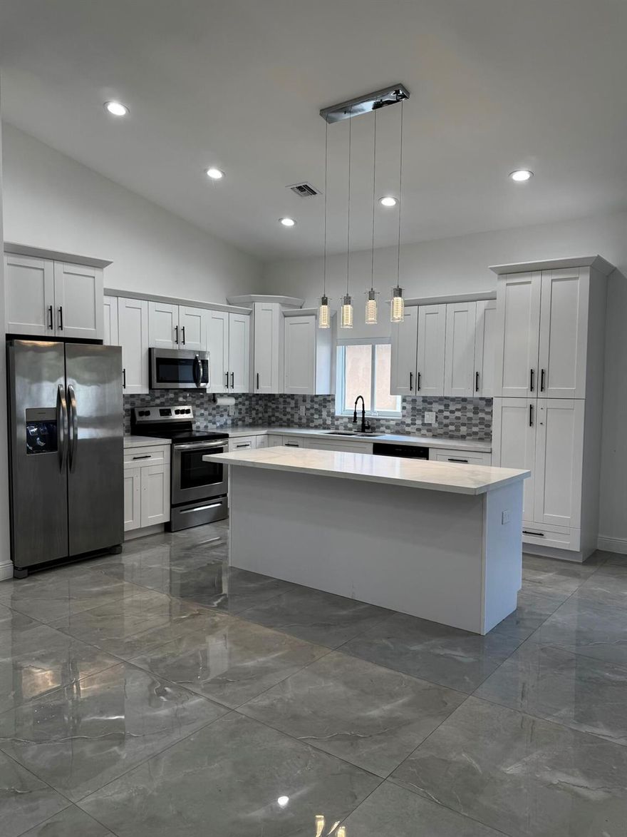 New construction 4BR/2.5BA home in gated Pine Cone Estates! Spacious 2,440 sq ft with soaring 14-ft ceilings in living areas and primary suite. Open floor plan features a modern kitchen with high-end finishes and center island, perfect for entertaining. Beautiful flooring flows throughout the home, adding warmth and style. Split layout offers privacy and comfort. Includes 2-car garage, laundry room, and large windows for natural light. Located on a quiet street with no back neighbors. Close to shopping, dining, and highways. Don't miss this stunning home!