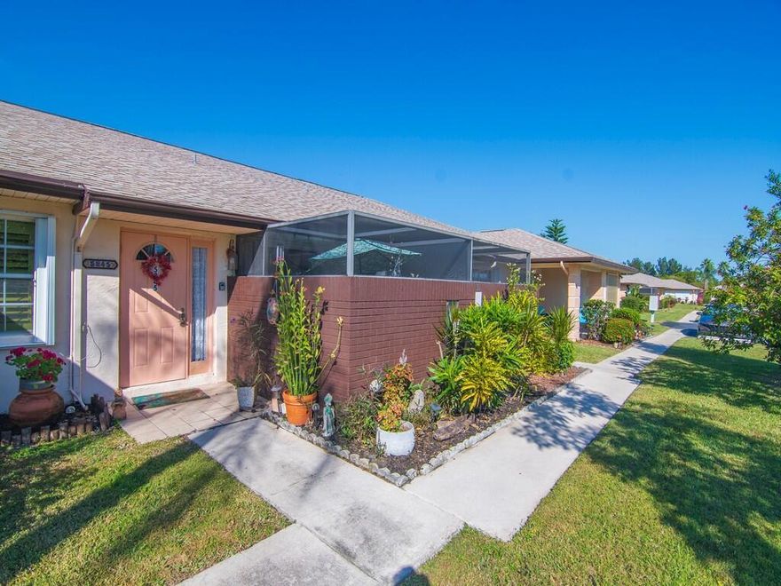 Beautiful 55+ Gated Community Home - 2 Bed, 2 BathMove-in ready and located in a quiet, well-kept subdivision, this charming 2-bedroom, 2-bath condo offers comfort, security, and convenience. Enjoy peace of mind with a 24-hour manned security gate and a low HOA that covers water, sewer, cable, and trash removal.Relax with your morning coffee in the quaint garden patio, and appreciate the beautifully updated main bathroom. This community is perfectly situated close to beaches, shopping, and dining, making everyday living easy and enjoyable.Don't miss this opportunity--your ideal Florida lifestyle awaits!