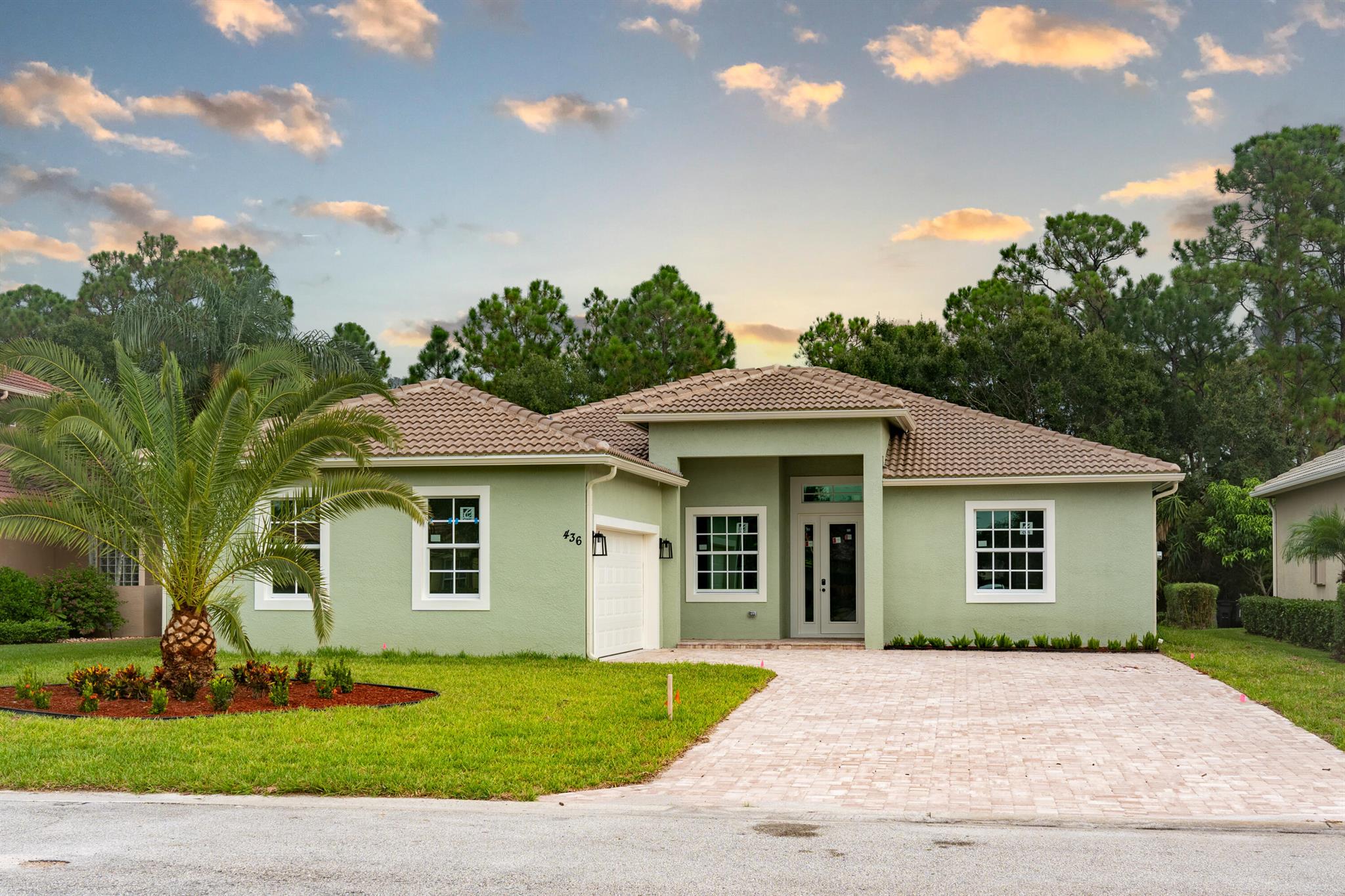 Do you dream of waking up to the sound of birds? If yes, this is the house for you. With a protected preserve on your own back yard and located in beautiful St James Golf Club this BRAND NEW home features luxurious floors throughout, 4 bedrooms, 3 full baths, hurricane glass on all openings including front door allowing natural light to flow around the open concept floor plan of this marvelous new construction. Stainless steel appliances and Washer and Dryer included. Do not miss this opportunity to own a home in a peaceful community with no golf membership and plenty of room to take peaceful walks every morning.