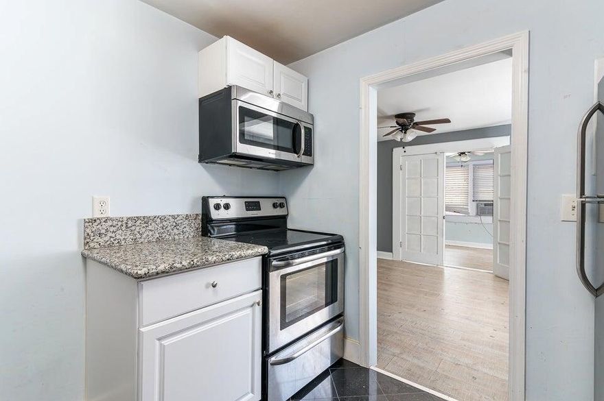 Live steps from the best of Downtown Delray. This charming studio (approx. 500 SF) pairs city convenience with neighborhood calm--Atlantic Avenue is just a few minutes' walk, yet the building sits on a quiet residential street. Inside, a smart layout maximizes space with a fully equipped kitchen--refrigerator, stove, oven, and microwave--plus room to dine, lounge, and sleep comfortably. On-site parking and laundry facilities make daily life easy, so you can spend more time enjoying Delray's cafes, galleries, and beach. Move-in ready and perfectly placed--schedule your showing today.
