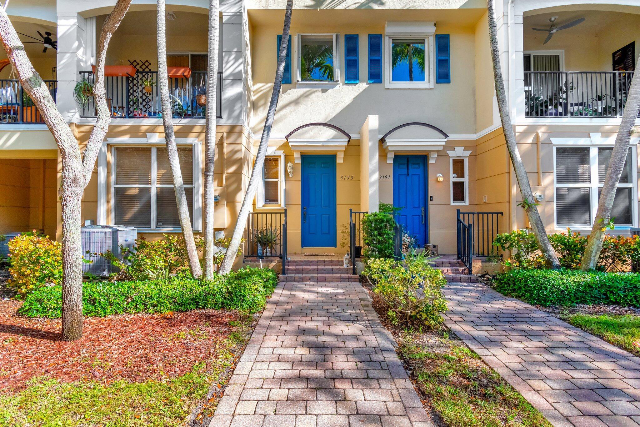 Welcome to this charming townhome, perfectly located to meet all your lifestyle needs! Enjoy easy access to major highways, a variety of shopping and dining options, and popular destinations like City Place/Downtown. Just minutes from Delray Beach and the vibrant Atlantic Avenue, you'll also love the proximity to PBI Airport and Brightline, making travel around South Florida a breeze. This spacious 3-bedroom, 2.5-bathroom townhome features elegant LVP flooring on the main level and second floor and freshened carpet upstairs. One bedroom is downstairs and the rest are upstairs. Plus a loft space to use as a media/office. With a 2 car garage and 2 spaces in the driveway, this welcoming home is ready for you to love!