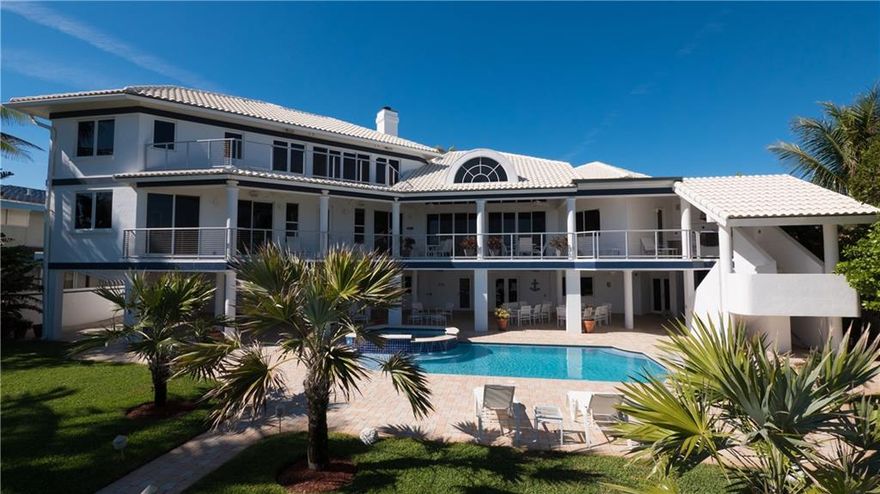 THIS MAGNIFICENT ARCHITECTURAL DESIGNED HOUSE WILL PROVIDE THE PERFECT FLORIDA LIFESTYLE FOR THE MOST DISCERNING CLIENT..SITTING DIRECTLY ON AN OVERSIZED LOT ON THE BEACH WITH THE MOST AMAZING OCEAN VIEWS FROM ALL ROOMS. THREE VERY LARGE TERRACES TO ACCOMMODATE ALL YOUR ENTERTAINING REQUIREMENTS ALONG WITH A SUMMER KITCHEN..HOUSE IS DECORATED IN NEUTRAL COLORS THROUGHOUT AND HAS  MANY SPECIAL FEATURES FOR YOUR CONVENIENCE....LARGE LAUNDRY ROOM,ELEVATOR AND ALL OVER SOUND AND TV SYSTEM TO NAME A FEW.