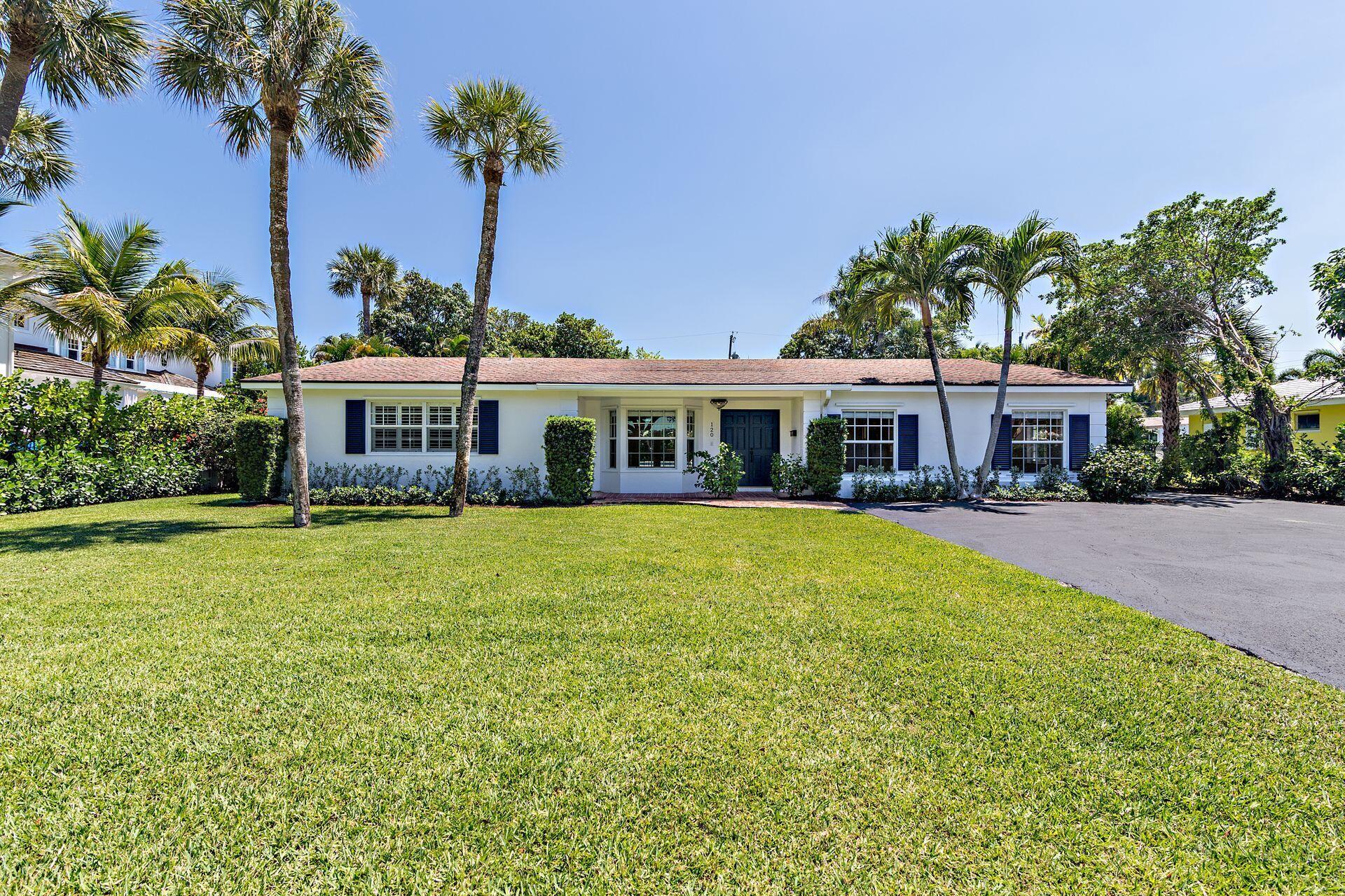 Located in the heart of SOSO east of both Olive Ave and Washington Road rests this beautifully maintained 3 bedroom, 2.5 bath home. Boasting 3,434 total square feet on a 15,675 sq. ft. lot this property comes with a large, lush garden, private swimming pool and is on a quiet cul-de-sac street with a deeded walkway to Flagler Drive. Freshly painted and updated, this split floor plan home has vaulted ceilings, large bedrooms and multiple living spaces. The converted garage is the perfect space for a large office, playroom, flex room, etc. Close to area beaches, I-95, PBIA, Flagler Drive bike trail, areas shopping and much more. Only available for an annual, unfurnished rental.