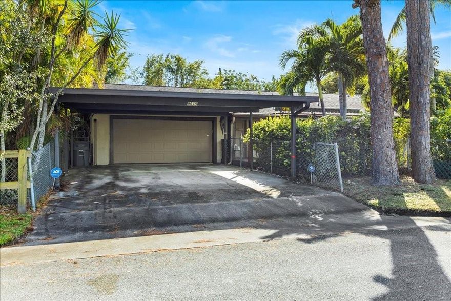 Calling all buyers with boats, RV's, multiple vehicles or work tools that need storage. This home has it all! An EXTRA wide lot that consisted of 6 lots at one time. This property has 2 outdoors sheds- 8 x 12 and 12 x 20 plus 2 outdoor carports for extra large camper/trailers. One is 18 x 32 - 14 ft high. The neighborhood has no HOA and easy access to all major highways. Owner has lived here since 1983 and has put his own touch with multiple outdoor decks on this expansive property which awaits a new buyer's updates. It has hurricane shutters and A/C under 5 years old. The home offers many outdoor relaxation areas. The yard is fenced- very private. Great for a buyer that needs extra storage- come see today! Buyer to verify all information. This property will not qualify for FHA. SOLD AS-IS