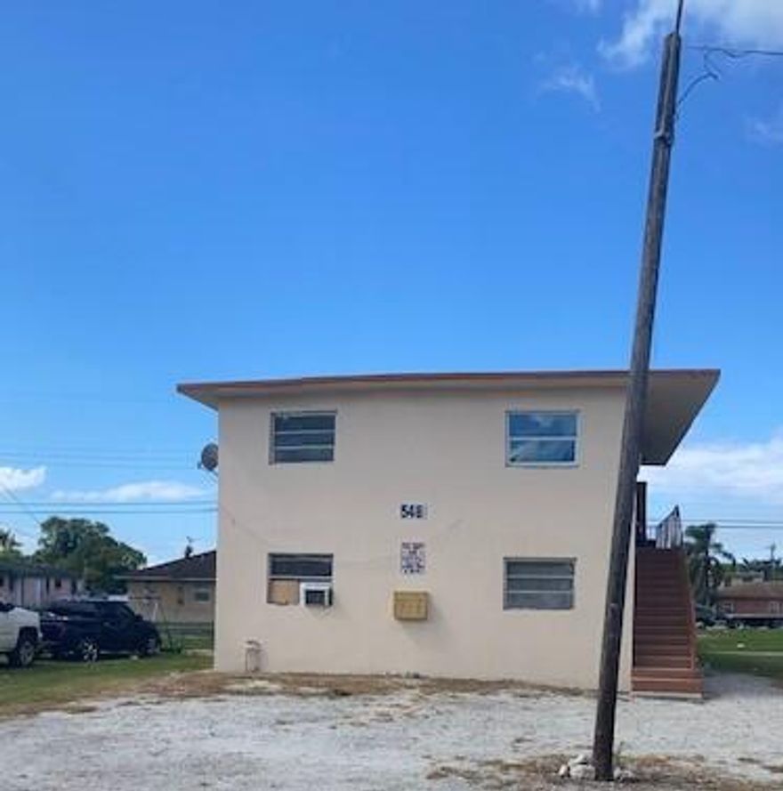 Tenant occupied 4 2 bedroom/ 1 bath units. 2 upstairs and 2 down.