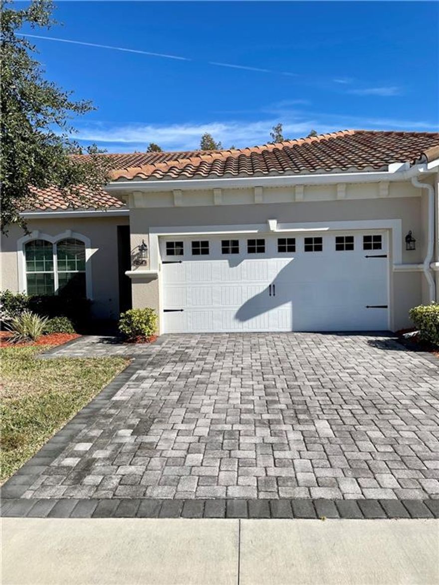 Beautiful townhome with Conservation view.  Screened Lania. Master bedroom and laundry are located on the ground floor. New air handler in 2021. 2 car garage with additional overhead storage.  This gated community offers a maintenance free lifestyle . All of your ground maintenance is taken care of , so no yard work!The community features a community pool, fitness, tennis and basketball courts as well.