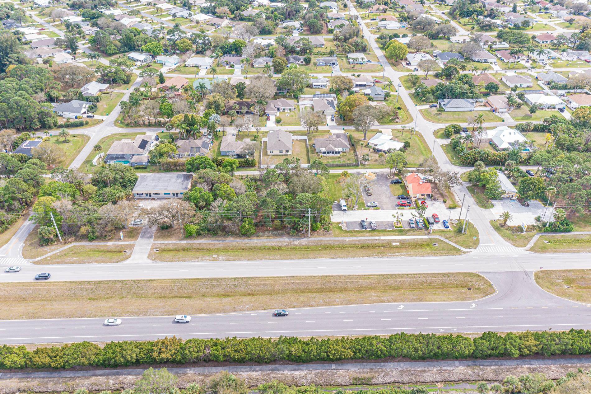 Commercial land being sold with 817 Sebastian Boulevard. Total of 80 ft of highway frontage by 160 depth. Great opportunity to put your business on a busy thoroughfare with many area businesses. Buyer to bring in all utilities.
