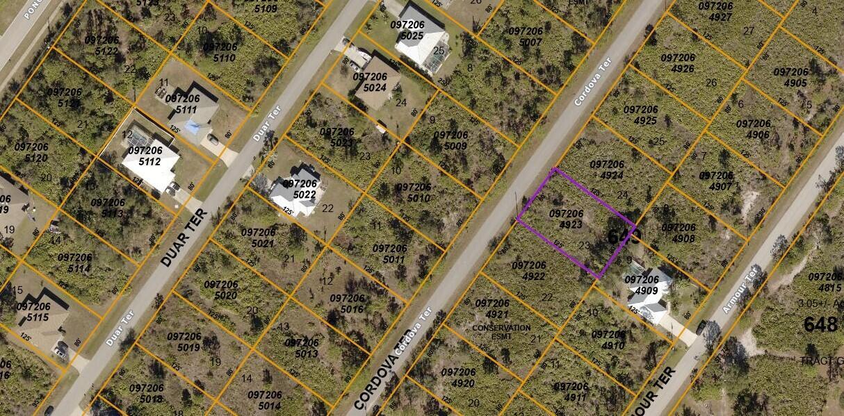 Wow! Look no further perfect lot to build your dream home located in the growing city of North port with no HOA/deed restrictions/CDDs. Beautiful new homes already in the neighborhood just waiting for your family to begin building your new home. It is conveniently located near I-75, shopping, dining, Warm Mineral Springs, the Atlanta Braves training Stadium. The Gulf beaches are only a 35-minute drive! This lot is listed below the market value. Buying Land in Florida is a solid investment for your future, build your dream home, vacation home, rental investment or let the land build value as a great long-term investment to resell for a future profit. FOR DIRECTIONAL PURPOSE HOUSE AT END OF STREET 2948 CORDOVA TER