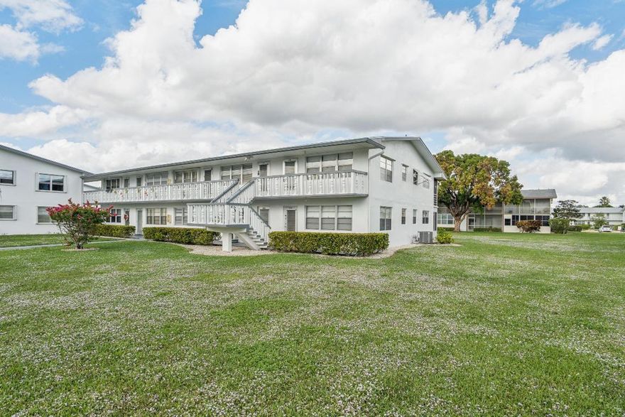 Come see this renovated 1 bedroom / 1.5 bathroom corner unit with a brand new central a/c system and upgraded electrical in the HOPA Community of Century Village in West Palm Beach! As you enter, you will notice the freshly painted neutral walls and upgraded LVP wood like flooring that gives the perfect contrast with the walls. The kitchen has been updated with brand new white shaker cabinets, quartz counters, under mount sink and stainless steel appliances. The large bedroom has plenty of closet space and a nice balcony to overlook the green space while sipping your morning coffee or reading a book. The full bathroom has updated wall tile that looks like marble. The spacious living room is perfect for entertaining! All new outlets, switches and electrical fixtures. Move-In Ready!!!!!!