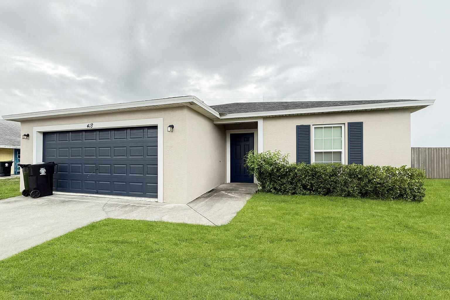 This meticulously designed single- family residence offers over 1800 sqft of comfortable living space. Vaulted ceilings and natural light create an inviting atmosphere. The kitchen features solid surface countertops, stainless steel appliances, and ample cabinetry. With four bedrooms, including a master suite with his and hers closets, and two bathrooms with modern fixtures, tub and standing shower. Energy-efficient features include double-pane, insulated low-E windows and sliders, along with a high-efficiency AC system, 40 gal quick recovery tank. Step outside to a covered patio with ample yard space. Minimum credit 650 required and background check. Home is vacant and professionally cleaned. PICTURES ARE OF MODEL HOME PREV BUILT, THIS HOME IS TILE THROUGHOUT AND WASHER/DRYER INCLUDED.