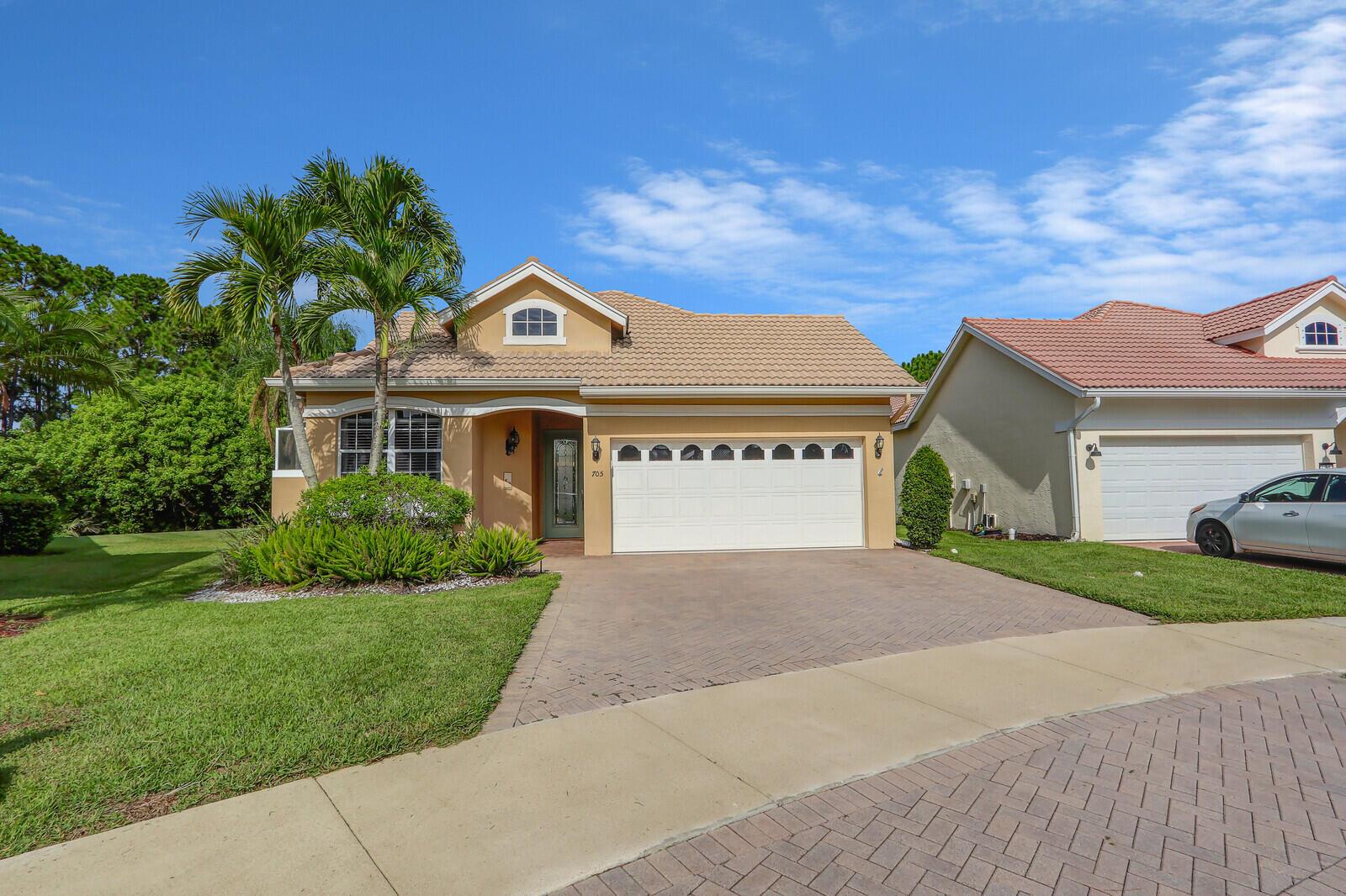 IMPECCABLE COURTYARD POOL HOME in Lake Charles located on a CUL-DE-SAC! Perfect home, ready to make your own! This 3BR/3BA plus den/office/exercise area/craft room home has a separate cabana suite off the pool - perfect for guests, a home office or an in-law suite. Very spacious kitchen with lots of cabinets. The master suite has access to the pool. Spacious master bathroom with shower, soaker tub, dual sinks and large walk-in closet. The screened and partially covered pool area is the perfect place to relax with heated pool & spa, grilling area and built in corner planter box to add a tropical feel. Located in the desirable Charles gated community, just minutes way from I-95, Tradition Mall & St Lucie West.