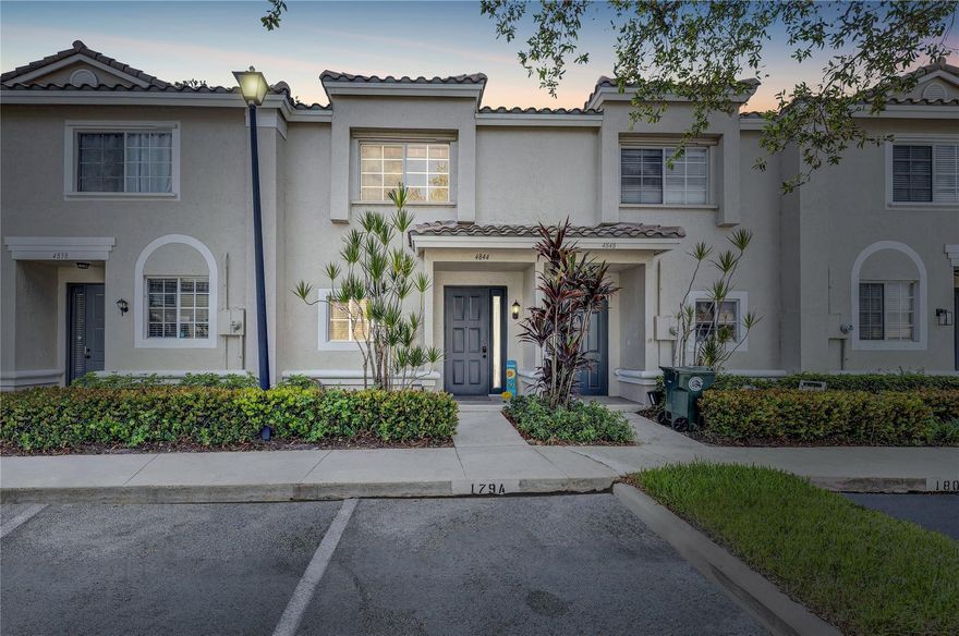 This charming 2/2 residence showcases a modern interior w/ all new stainless steel appliances, a stylish updated backsplash, & fresh paint upstairs in a contemporary tone. Enjoy the warmth of light ash wood-look tile on the 1st floor & rich hardwood flooring on the second. The property boasts a brand-new roof (2024) & has storm protection w/ panel shutters for peace of mind. Step outside to your private outdoor space w/ serene views of the Cypress Preserve—perfect for relaxing or entertaining. Community amenities include a heated pool & clubhouse, while the HOA covers common areas, exterior maintenance, lawn care, & additional insurance. The building was freshly painted in 2024, & the special assessment for the new roof will be paid at closing. Reserved parking for 2 vehicles is included.