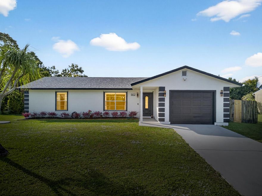Move-in ready 3BR/2BA canal-front home in a desirable Port St. Lucie location! This well maintained property features a new roof (June 2024), an open and functional floor plan with new tile flooring throughout and fresh interior paint. The kitchen offers upgraded granite countertops, ample cabinet space, and overlooks the main living area.Enjoy outdoor living on the covered, screened patio overlooking a spacious backyard with peaceful canal views, perfect for relaxing or entertaining. Additional features include a 1-car garage, extended driveway, large concrete slab with a 10x10 storage shed and a quiet residential street with no HOA. Conveniently located near the Turnpike, Tradition, shopping, dining, and schools.A great primary residence or investment opportunity. Don't miss this on