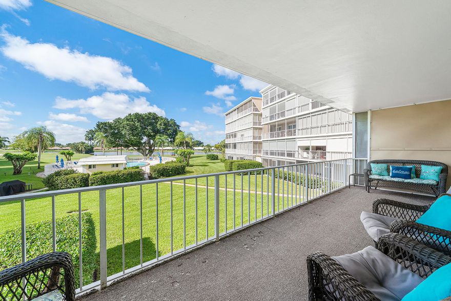 Welcome to this inviting 2-bedroom condo, offering peaceful fairway and water views as soon as you step inside. The living areas feature easy-to-maintain laminate flooring, while the bedrooms are carpeted for added comfort. The updated guest bathroom includes thoughtful touches to make visitors feel at home. The kitchen is both functional and bright, with solid white cabinets, newer appliances, and convenient dual access. Impact windows and shutters provide added security and ease of mind. Step onto the private balcony to enjoy the outdoors and the serene atmosphere of the Atlantis community. The condo also features brand new AC '25, covered parking, a heated pool, and a clubroom, providing all the essentials for relaxed living. Come see this lovely condo and make it your own... Important to note the building improvements: Building roof replaced in 2024, Carport roof 2020, Pipelining 2023, Elevator replaced December 2023, Concrete restoration and painting 2019 entire building, Milestone inspection passed 2024 (Chalaire Engineering)

The City of Atlantis is a gated, manicured country club community offering 2 championship golf courses with no membership obligations. Kintz Park at The City of Atlantis, where families and residents gather to play tennis, pickleball or attend a party or City sponsored events (Annual Egg Hunt, Annual Spring Fling, Holiday Golf Cart parade, & more events! The Community Park Club room can be reserved for birthday parties or private events. Kintz Park has covered picnic areas and a water park for fun! Conveniently located close to the beaches, I-95 and in between major airports. The City of Atlantis is proud to have its own police department and city leaders that care and support the community.

DISCLAIMER: The written & verbal information provided including but not limited to prices, measurements, square footage, lot sizes, calculations and statistics have been obtained and conveyed from 3rd parties such as the applicable Multiple Listing Service, public records, as well as other sources. All information including that produced by the sellers or listing company are subject to errors, omissions or changes without notice and should be independently verified by any prospect for the purchase of a property. The sellers and listing company expressly disclaim any warranty or representation regarding all information. Prospective purchasers' use of this or any written and verbal information is acknowledgement of this disclaimer and that prospects shall perform their own due diligence. Prospective purchasers shall not rely on any written or verbal information provided when entering a contract for sale and purchase. Some affiliations may not be applicable to certain geographic areas. If your property is currently listed, please don't consider this a solicitation.