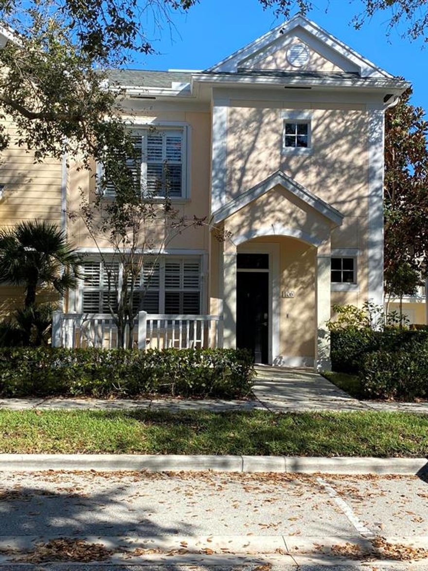 Highly sought after Corner Unit available in Somerset at Abacoa.  Generous Living Area and Master Suite with 2 walk in closets.  Ample Storage throughout including Oversized 2 Car Garage.  Premium Accordion Hurricane Shutters and Plantation Blinds installed less than 2 years ago.  Stainless Steel Kitchen Appliances including Brand New Dishwasher.  Keyless Entry on Front and Garage Doors. Community amenities feature Resort Style Pool, Clubhouse, Fitness Center, Playground, Putting Green, and Car Wash Station.  Just minutes from Downtown Abacoa's amazing Restaurants, Shoppes, Events, Scripps, FAU, and Roger Dean Stadium.  Less than 4 miles to the Beach and Gardens Mall.  Come Live and Play in this South Florida Gem!