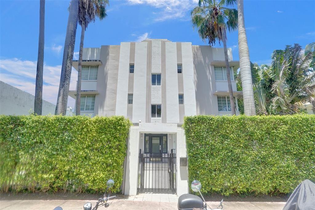 PRIME INVESTMENT OPPORTUNITY LOCATED IN THE HEART OF MIAMI BEACH, JUST BLOCKS AWAY FROM THE SANDY BEACHES, VIBRANT ENTERTAINMENT, CLUBS, RESTAURANTS, AND MOVIE THEATERS. THIS SPACIOUS ART DECO CORNER CHARMER ON THE FIRST FLOOR IS A GEM YOU WON'T WANT TO MISS. GATED BUILDING ENSURES SECURITY AND PRIVACY. WOOD FLOORING THROUGHOUT. UPDATED KITCHEN AND BATHROOM. HURRICANE IMPACT WINDOWS. IN-UNIT WASHER/DRYER. THE PROPERTY UNIQUE IS THAT IT COMES WITH SEPARATE DEEDED PARKING SPACES (TANDEM), WHICH CAN BE RENTED SEPARATELY. CURRENTLY TENANT OCCUPIED ON A MONTH-TO-MONTH BASIS, PROVIDING IMMEDIATE RENTAL INCOME. DON'T MISS OUT ON THIS EXCEPTIONAL OPPORTUNITY TO INVEST IN A PROPERTY THAT OFFERS BOTH CHARM AND CONVENIENCE IN THE HEART OF SOUTH BEACH.