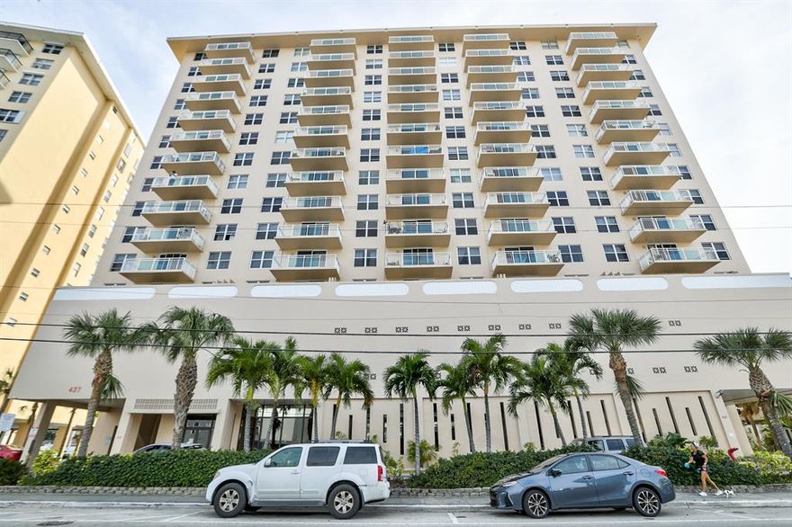 Incredible waterfront and sunset views from your over-sized tiled balcony in this stunning recently updated two 
bedroom and two bathroom condo. The fourth floor has the advantage of outdoor condo living with approximately 400 SqFt of gated balcony, and a large terrace space with direct access to the heated pool.  Completely remodeled unit in excellent condition with updated bathrooms and kitchen including stainless steel appliances, granite counters, crown molding, french doors, huge walk-in master closet with custom shelving, tons of natural light, and all impact windows and doors.  The entire building has also recently undergone a beautiful remodel.  Come enjoy the good life, minutes to the beach, upscale dining, amazing shopping, Gulfstream Park and more!