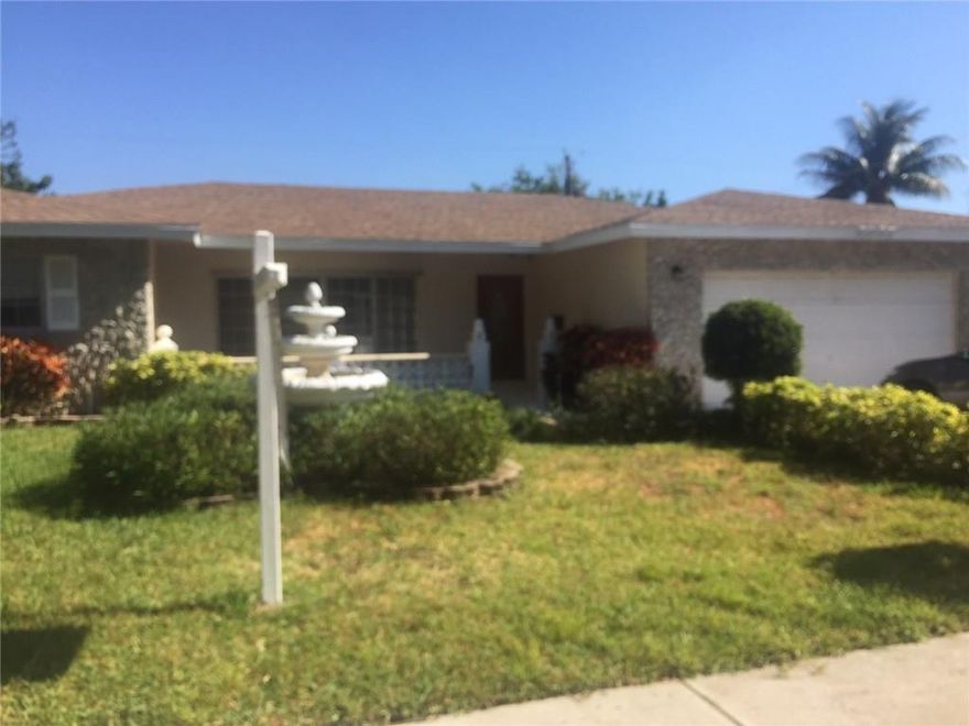 Upgraded 4/2 pool home in prestigious Coral Ridge County Club. Kitchen redone with marble flooring, granite counters, new cabinets, appliances and island. Master bath renovated with jetted tub, frameless shower enclosure, new vanity, granite counter and walk in closet. Pool and deck in rear. Additional structure in back can be used as office or playroom. New A/C in 2012, new washer and dryer in 2012. Walk to Publix, Coral Ridge mall and more!