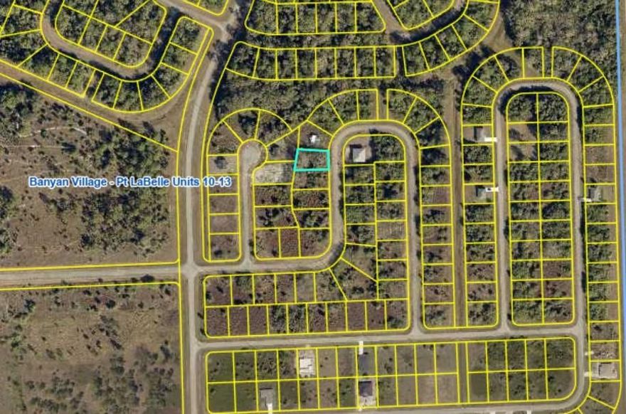 Seller financing available with affordable downpayment (ONLY $1,000 down, up to 10 years financing term) Situated in the heart of Banyan Village, this 0.24-acre lot in a new community that offers city water access, high-speed optic fiber internet, and is primed for development. Glades Electric will provide power once building permits are pulled and construction is underway. Banyan Village, a single-family planned housing community with about 4,000 residential lots, is just a few miles east of LaBelle, combining “old Florida charm” with abundant outdoor activities. Its central location provides easy access to the Florida Heartland and both coasts. Secure your spot before prices rise! — reach out for more information!
