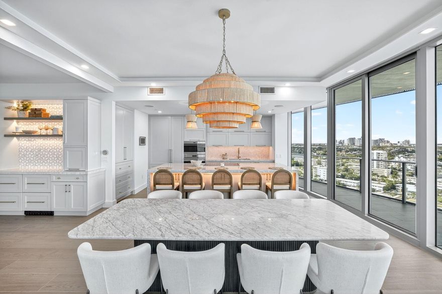 Designed for the modern coastal connoisseur, inspired by Atlantic Ocean, Intracoastal vistas & the exotic, tropical green views of the Bonnet House Museum & Gardens; this newly renovated residence has been curated to merge Fort Lauderdale's Ocean to Intracoastal lifestyle, where luxurious comforts meet the laid back rhythm of the world's yachting capital. Every detail & design feature was personally designed by the Seller for personal enjoyment, sparing no expense. There is no other residence in the building which comes close to the new design offered by residence 1606. If ocean, Intracoastal & Bonnet House Gardens are not enough, then experience seductive sunsets & downtown views of city lights with your nightcap. Paramount is home to Truluck’s for the finest dining on the beach.