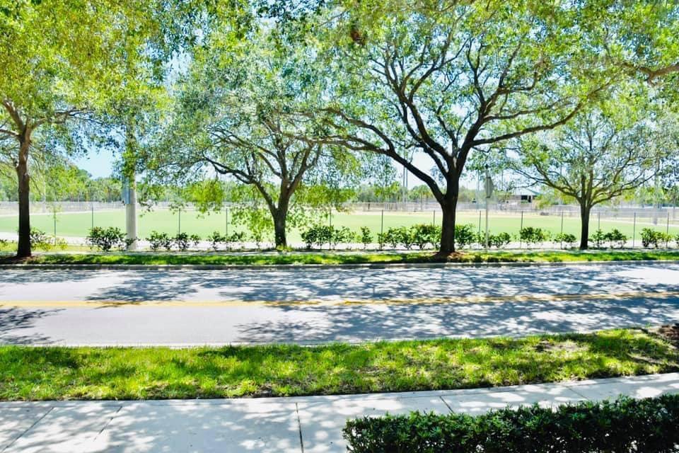 With a lack of inventory in this section of Abacoa, we are proud to present this home which is located directly across the street from year around baseball tournaments and professional baseball spring training practices. Walking distance to Downtown Abacoa events, schools, and parks, (including JTAA football games) shopping and dining. The HOA fees cover maintaining the fire sprinkler systems, landscape, painting the exterior of the building, care for the clubhouse and pool, cleaning of the roof and gutters. Pets are welcome as long as any one pet is under 100 lbs and any two pets are under 150 lbs. No rental restrictions. HOA requests 30 days to process an applicant. Tenant in place until August 31, 2021. Showings Sunday 10a-3p, Tuesday and Thursday 9a-5p