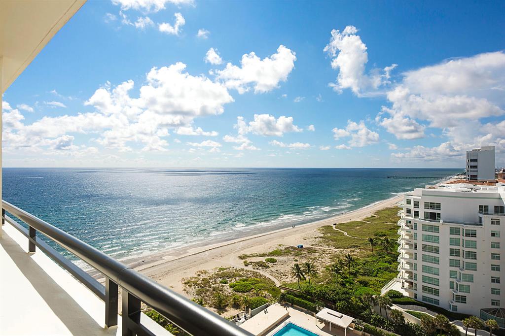 Welcome to this captivating residence in a premier luxury building located directly on its own private beach. Offering an immediate WOW factor from the moment you enter into this stylishly appointed contemporary residence with striking ocean and city views enjoyed from all living areas. This 2 bedroom and 2 bath unit has been COMPLETLY RENOVATED with the most careful attention to detail. Everything from Miele and Bosh appliances, custom cabinetry by Ornare and the designer lighting throughout, this condo has it all. Other features include impact glass windows and floor to ceiling sliding doors, wood floors, quartz kitchen countertops and spa like master bathroom. The amenities include onsite management, 24 hour security, oversized pool, gym and clubroom. Ideally located near the Boca Inlet