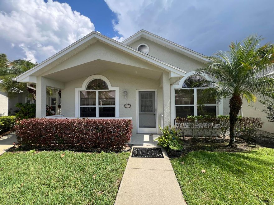 Beautiful 2/2 Jasmine Villa in the desirable Isle of Lombardy at Kings Isle, a 55+ gated community. This well-maintained home features a screened patio perfect for relaxing, a 2022 roof and A/C, newer appliances (2024), and new carpet in the bedrooms. Enjoy low-maintenance living and an active lifestyle with resort-style amenities, including clubhouse, pool, fitness center, tennis, pickleball, and a full calendar of social activities. Conveniently located near shopping, dining, medical facilities, and entertainment.