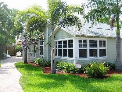This 3BR 2.5 Bath Cottage is completely updated and available starting 5/1/2019. It is fully furnished. Granite counter-tops, wood floors, marble baths, hurricane impact doors/windows, and Washer/Dryer in home just to name a few of the features. There is an outdoor patio area too. There are 4 cottages on this property with a center courtyard. This cottage is the NW Cottage. Off street parking. 2 blocks to Atlantic Ave and 6 blocks to the beach over the intracoastal bridge. Please review all the pictures. Floor Plan attached. OFF-SEASON/SUMMER RENTAL IS $4,000/month. Minimum of 90 Day Rental. PROPERTY IS NOW RENTED FROM 1/1/20-3/31/20 as of 4/1/19. ONLY AVAILABLE NOW FOR 5/1/19-12/30/19