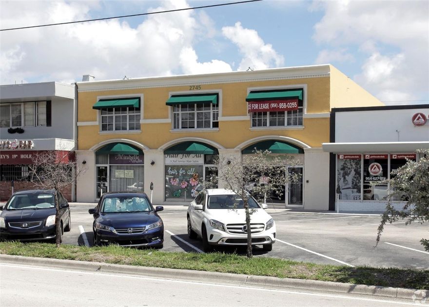 Outstanding opportunity to own a ±6,216 SF two-story retail & office building located along East Oakland Park Blvd, one of FTL busiest & most established commercial corridors. This freestanding property offers excellent exposure, signage, & accessibility in a east FTL location just minutes from Federal Highway & the beaches. Perfect for an owner-user or investor, the building features three income-producing retail tenants on the ground floor providing cash flow, while the ±3,000 SF upper level offers a move-in-ready space ideal for an owner-occupied office. The flexible configuration & strong tenant mix make this an attractive opportunity for both income stability and future appreciation. The property is surrounded by restaurants, retail centers, & affluent neighborhoods.