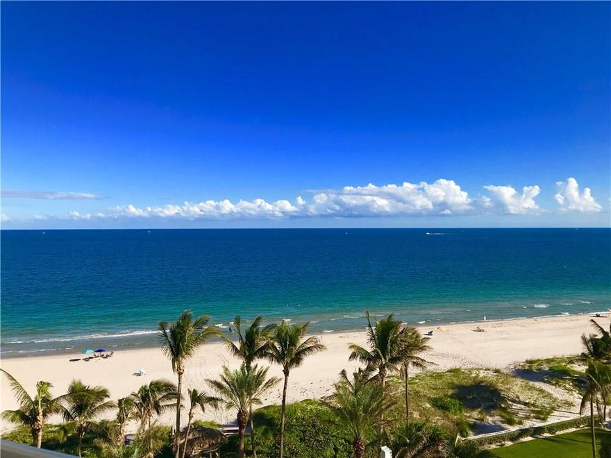 DIRECT OCEAN AND CITY VIEWS!    FLOOR TO CEILING IMPACT GLASS WINDOWS AND DOORS, WITH MARBLE FLOORS THROUGHOUT. 68 FOOT WRAP AROUND BALCONY WITH ACCESS TO EVERY ROOM. SPACIOUS OPEN FLOOR, 3,200 SQUARE FEET, 3 BEDROOMS, AND 3.5 BATHROOMS. 2 PETS WELCOME. 2 COVERED PARKING SPACES 50 & 58.