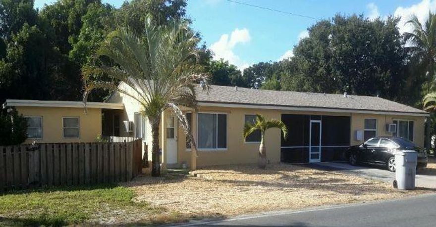 Move-in ready 2-bedroom, 1-bathroom unit in East Pompano Beach. This home features impact windows, newer kitchen appliances, a private in-unit washer/dryer, and a freshly updated interior with all-new fixtures. Enjoy your private porch and partially fenced yard. Just west of Federal Highway, this prime location offers an effortlessly walkable lifestyle to parks, the Pompano Amphitheater, schools, and numerous shops and restaurants.