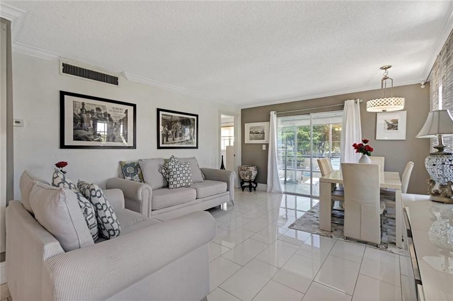 Gorgeous Fully Remodeled Corner Unit at desirable Coach House East & West Condominium! This Updated Two Bedroom, Two Bathroom Condo is centrally located East of US1. The Designer Kitchen has been remodeled with newer appliances, soft close Cabinets, Wine Fridge & Lots of Cabinet space, and opens up to a beautiful view of the living room. Porcelain White Tile Flooring & Crown Molding throughout the unit. Spacious Living Room has view of outdoor Balcony & Pompano golf course. Large Master Bedroom with California King Bedroom Set, Walk-In Closet & Renovated Bathroom! Guest Room also has a Walk-In Closet. Unit also boasts a linen closet & pantry closet. Comes with one Storage Unit! Coach House East & West is conveniently located steps to Pompano Beach, Mall, Golf Course, Beach &​​‌​​​​‌​‌​​​‌‌​​​‌‌‌​​‌​​‌‌​​​​ Pier!