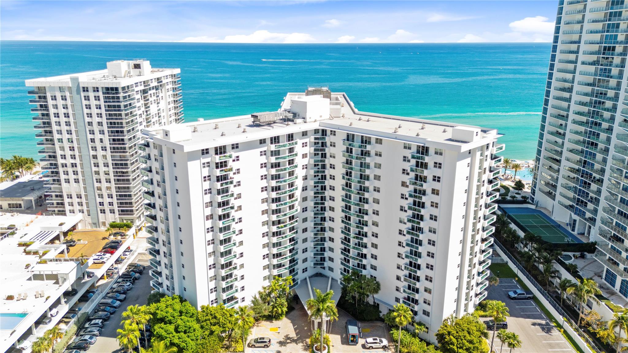 Resort-Style Living at Its Finest! This Fabulous Condo is Located at Residences of Hollywood Beach. It Features One Bedroom, One Bathroom and a Spacious Balcony. Impact Sliding Door/Balcony Windows. Fabulous Amenities Include 24 Hour Lobby Concierge, Valet Parking, Fitness Center, Sauna, Steam Room, Social Room, Business Center, Outdoor Heated Pool, Cabanas, Grilling Areas and Hot Tub. HOA Fees Include Internet, Cable, Water. The Building Has 50 Year Recertification! Amazing Location Close to Hollywood Boardwalk, Miami Beach, Aventura Mall, Restaurants, Places of Worship and So Much More!
