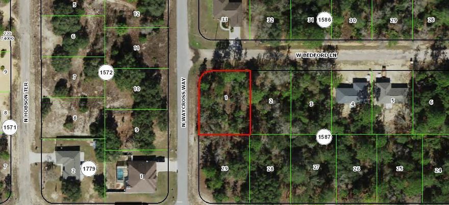 Nice corner lot in sought after Citrus Springs Florida, in Citrus County of Florida's Nature Coast. Deed restricted community offers tennis courts, golf course, community center, library, and bike trails. Short drive to Gulf. Buy and build or hold for investment.