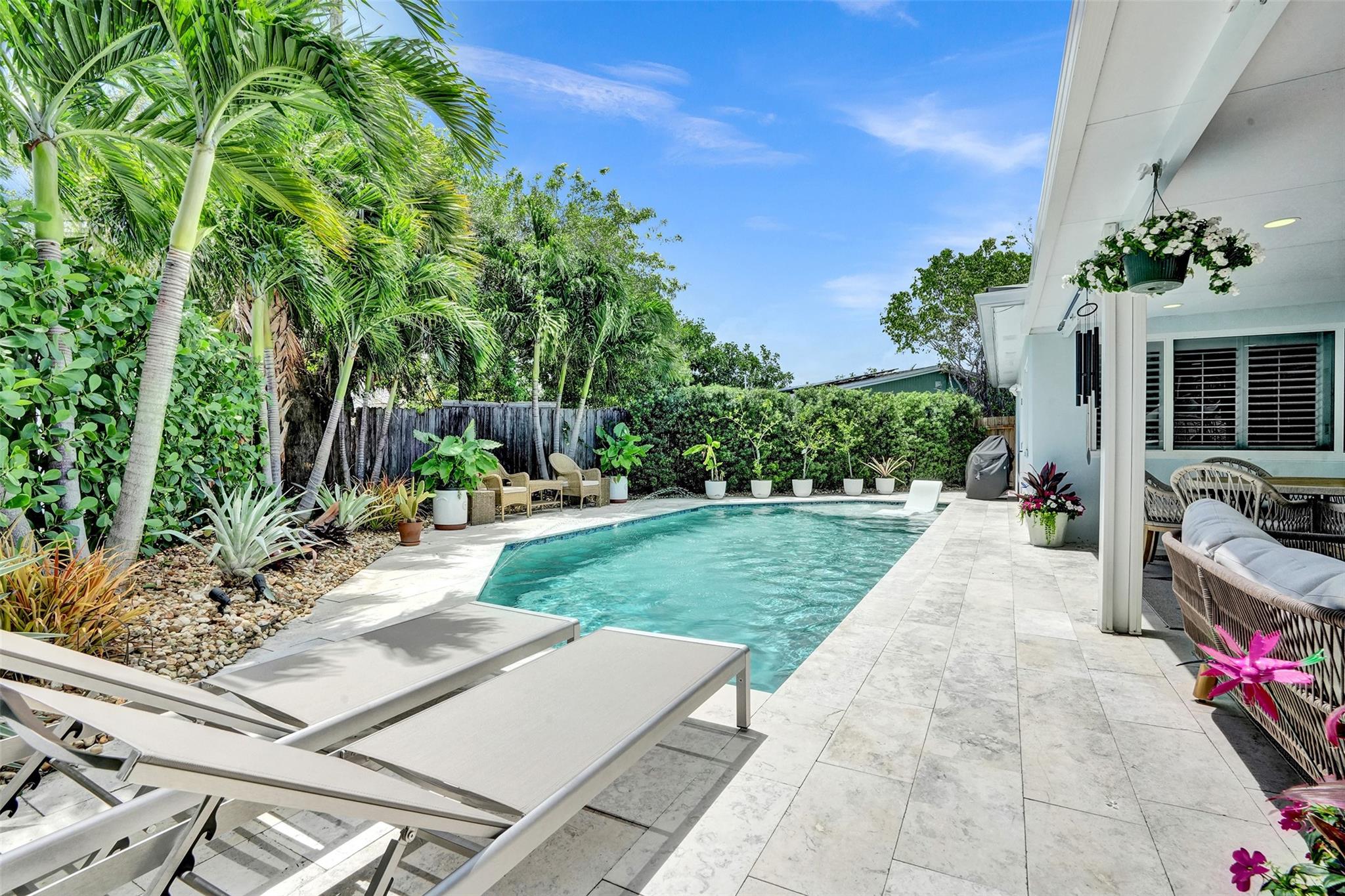 Stunning Rental Home in Deerfield Beach! This 3 bedroom, 2 bathroom house features a modern design with top-to-bottom renovations. Enjoy a spacious backyard with a beautiful pool and a dedicated RV parking area with all utilities. Furniture is negotiable for additional cost, making this a truly turn-key home. Located just minutes from the beach. Don’t miss this opportunity to rent a piece of paradise in Deerfield Beach. Book your showing with us today!