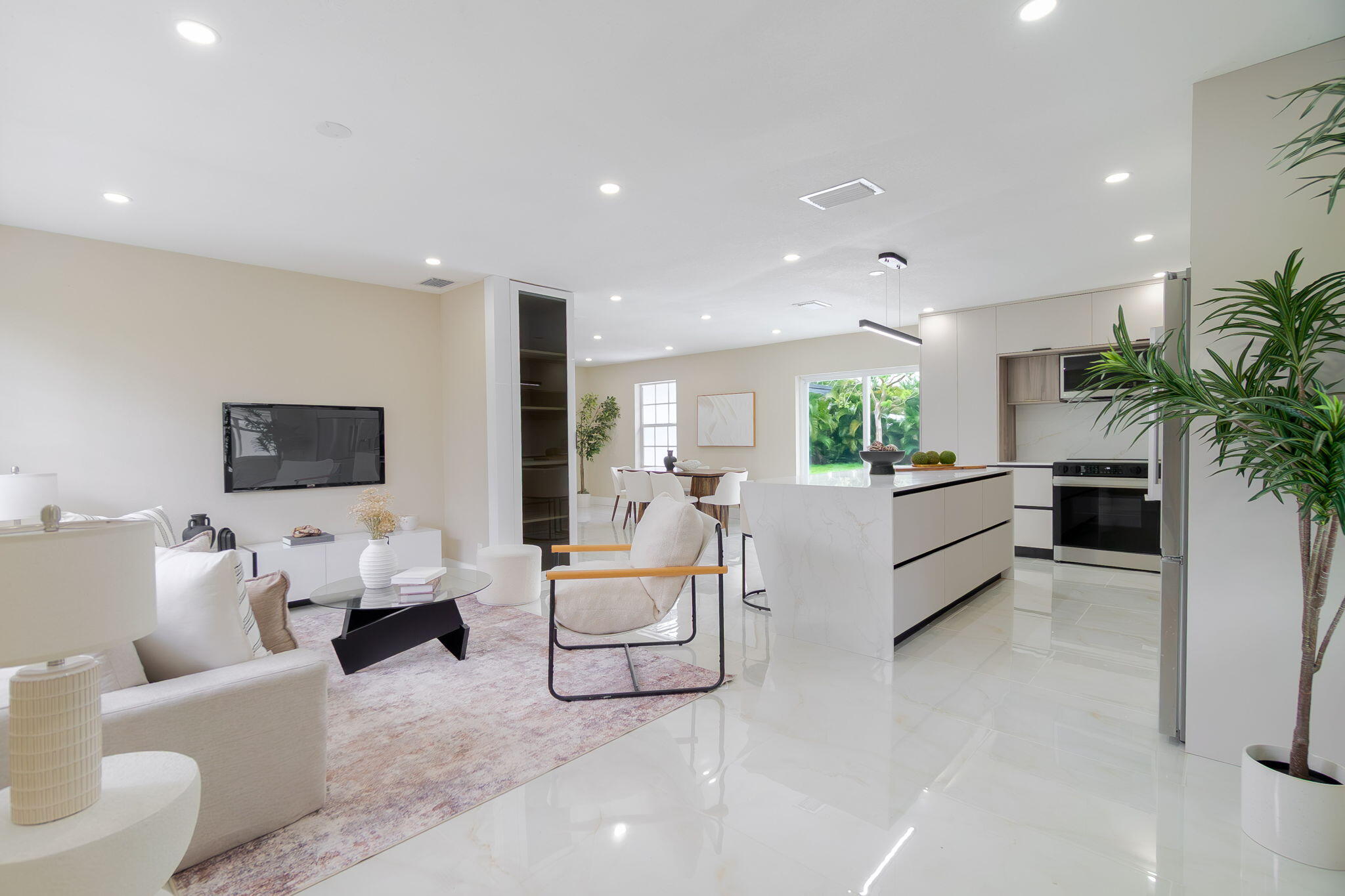 Stylish Comfort Meets Prime Location in Oakland ParkWelcome home to a beautifully renovated 3-bedroom, 2-bath home designed for modern living in one of South Florida's most convenient locations. From the moment you walk in, you'll notice the attention to detail: elegant flooring, a sleek open kitchen with premium finishes, and thoughtfully redesigned living spaces perfect for both everyday living and entertaining.The spacious primary suite features a luxurious walk-in closet and a spa-inspired bathroom that feels like your own private retreat. Step outside to enjoy the brand new pool deck, ideal for relaxing weekends or hosting friends and family under the Florida sun.