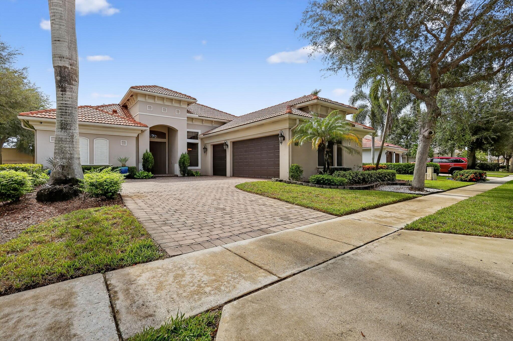 Luxury abounds in this stately, single family pool home, in all-ages and gated Case Bella. An open chef's kitchen overlooks the expansive family room. Finished with granite, wood cabinetry, dual wall ovens, a cooktop and a countertop bar; its perfect for entertaining. The tall ceilings and abundance of natural light provide a tremendous sense of space.The grand primary bathroom features dual vanities, a separate walk-in shower, a jacuzzi tub and two walk-in closets. At the end of the day, retreat to the large back patio with your favorite drink and take a dip in the pool. This luxury home has many extras including a whole-house generator, natural gas available, accordion shutters, high-hat lighting, coffered ceilings and partially upgraded plumbing.